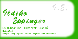 ildiko eppinger business card